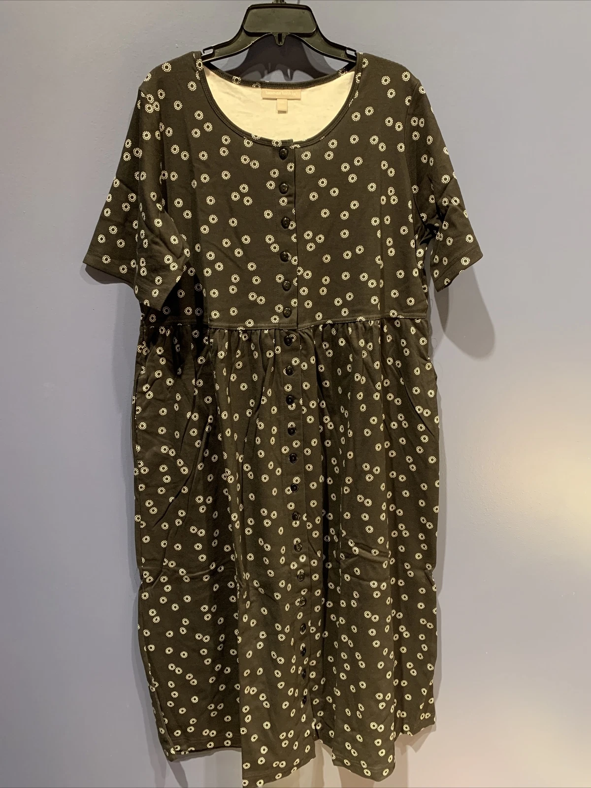 Woman Within Button-Front Plus-Size Pocket Dress women's clothing with real, functional pockets